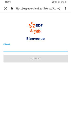 connexion au compte edf et moi