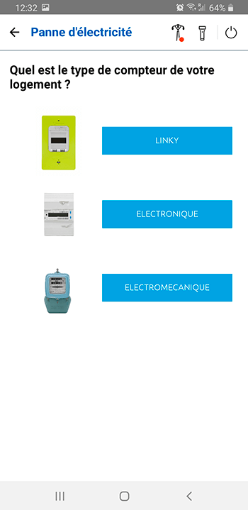dépannage sur l'appli enedis à mes côtés