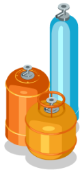 Bouteilles de gaz
