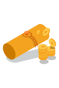 Citerne de gaz et argent